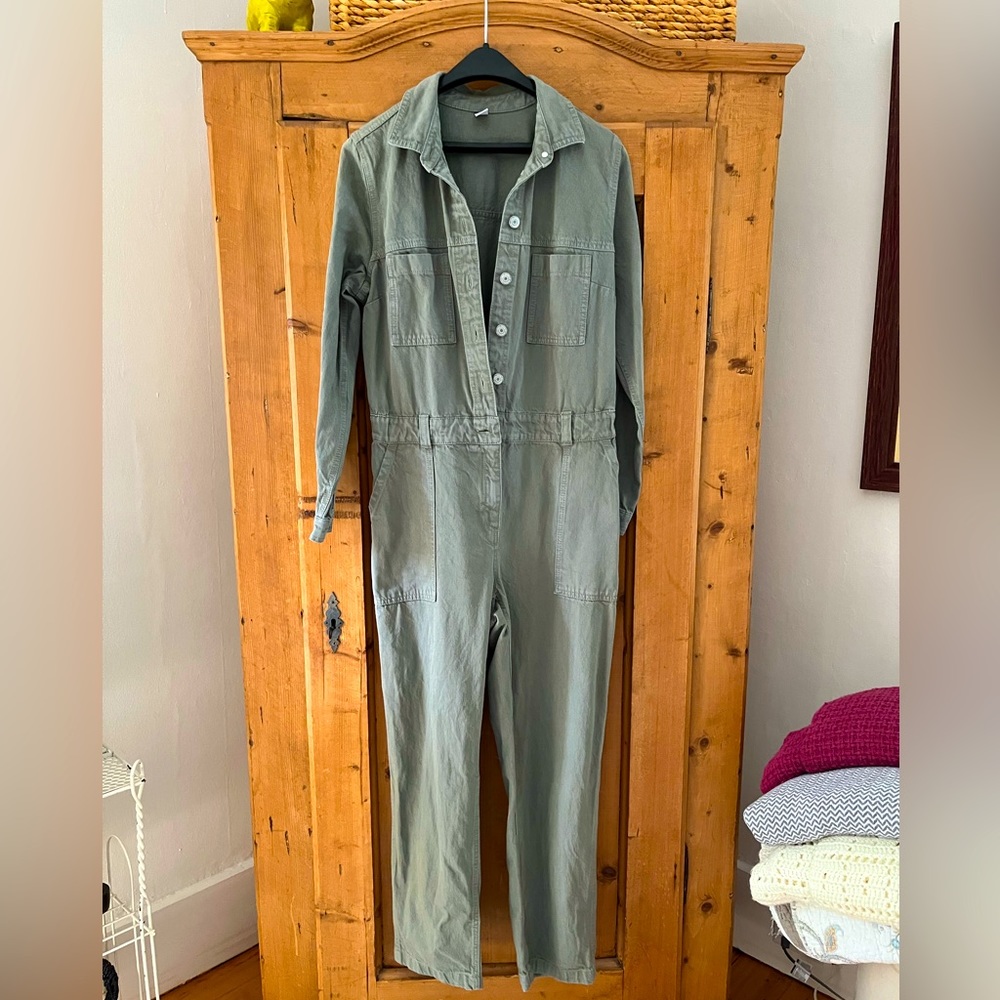 Old Navy Jean Utility Jumpsuit Women’s Small